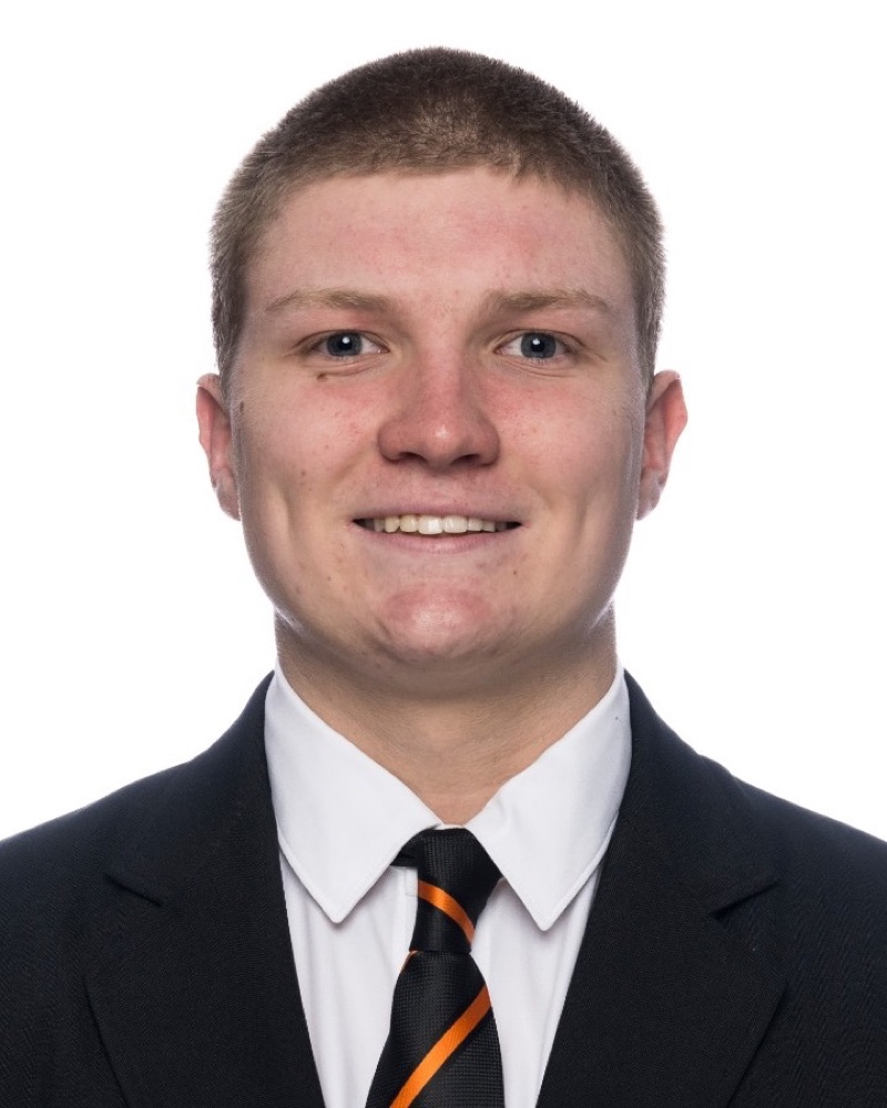 Portrait of Braden Atkinson in an Oregon State football uniform